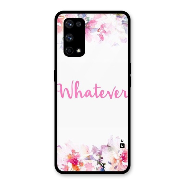 Flower Whatever Glass Back Case for Realme X7 Pro