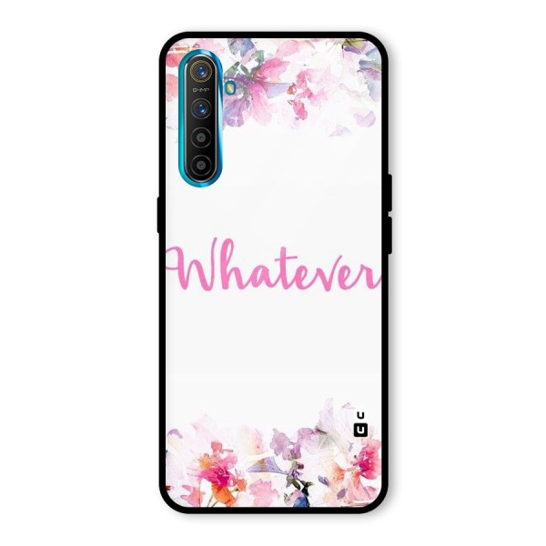 Flower Whatever Glass Back Case for Realme XT