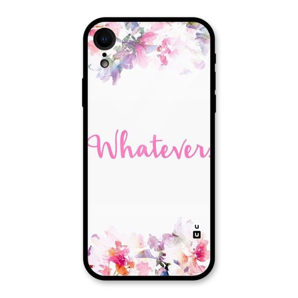 Flower Whatever Glass Back Case for XR