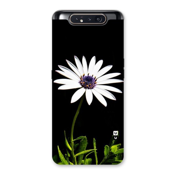 Flower White Spring Back Case for Galaxy A80