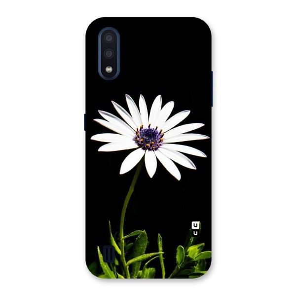 Flower White Spring Back Case for Galaxy M01