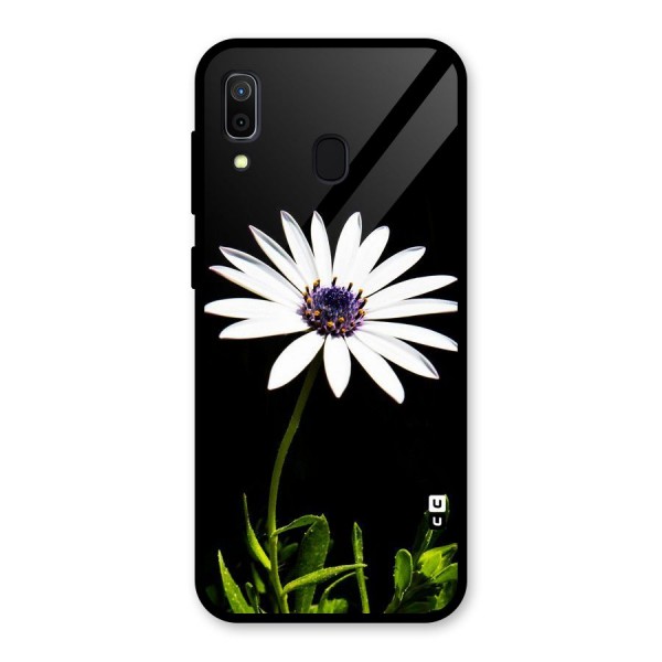 Flower White Spring Glass Back Case for Galaxy A30