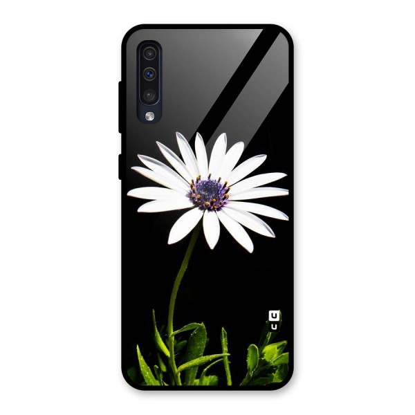 Flower White Spring Glass Back Case for Galaxy A50s