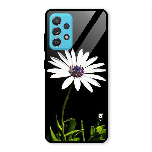 Flower White Spring Glass Back Case for Galaxy A52