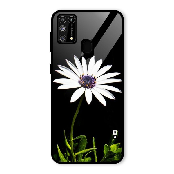 Flower White Spring Glass Back Case for Galaxy F41