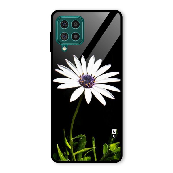 Flower White Spring Glass Back Case for Galaxy F62