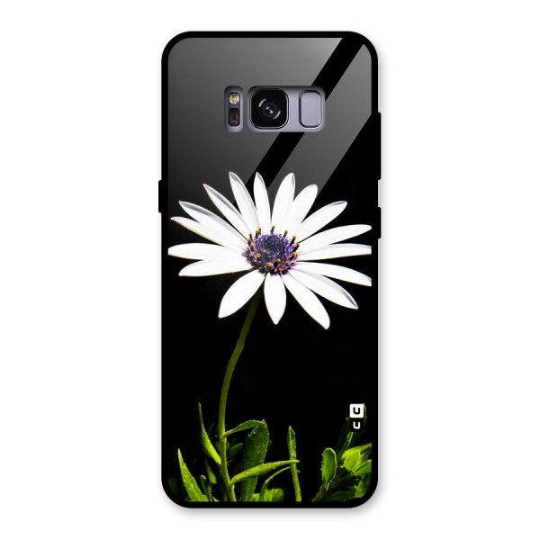 Flower White Spring Glass Back Case for Galaxy S8