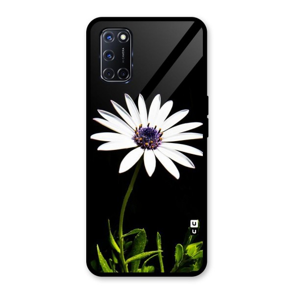 Flower White Spring Glass Back Case for Oppo A52