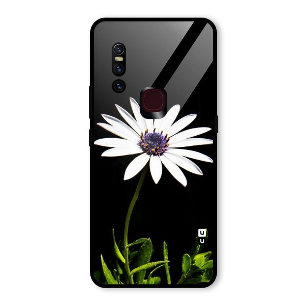 Flower White Spring Glass Back Case for Vivo V15