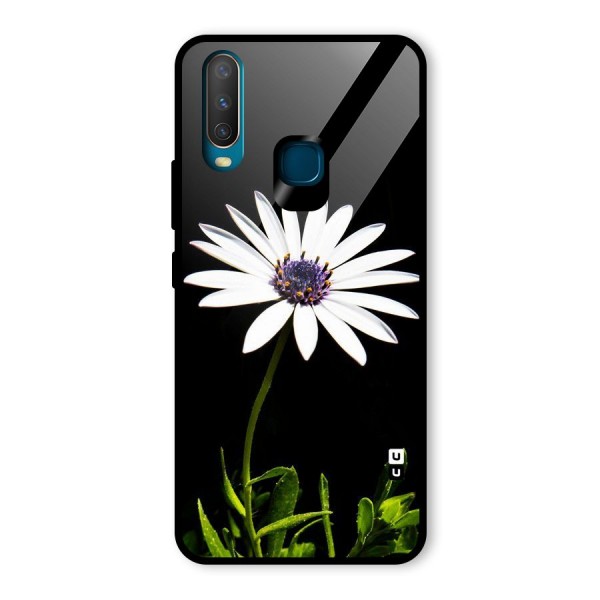 Flower White Spring Glass Back Case for Vivo Y15