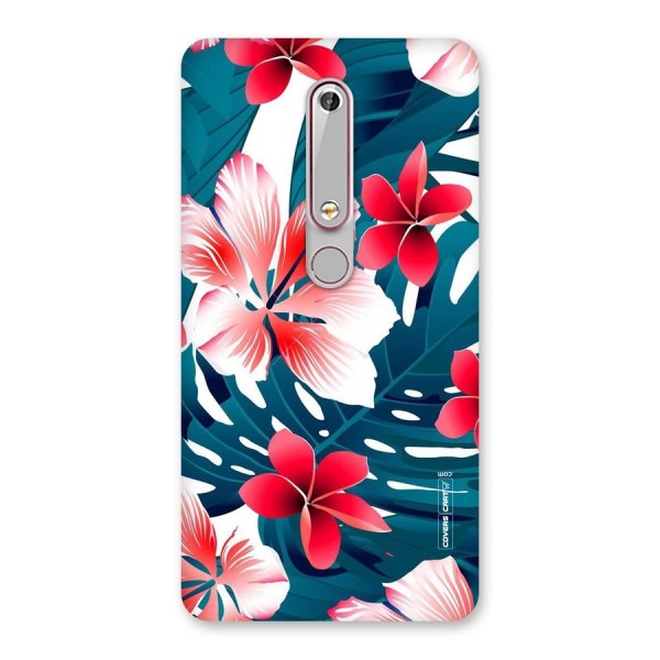 Flower design Back Case for Nokia 6.1