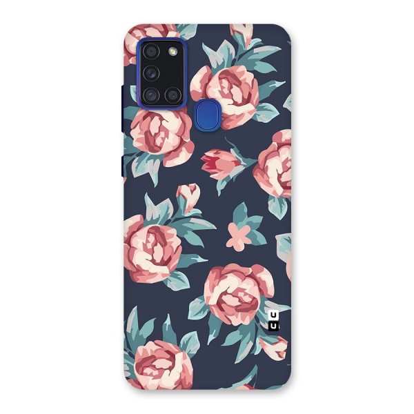 Flowers Painting Back Case for Galaxy A21s