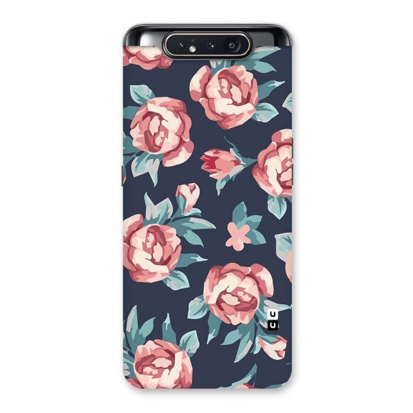 Flowers Painting Back Case for Galaxy A80