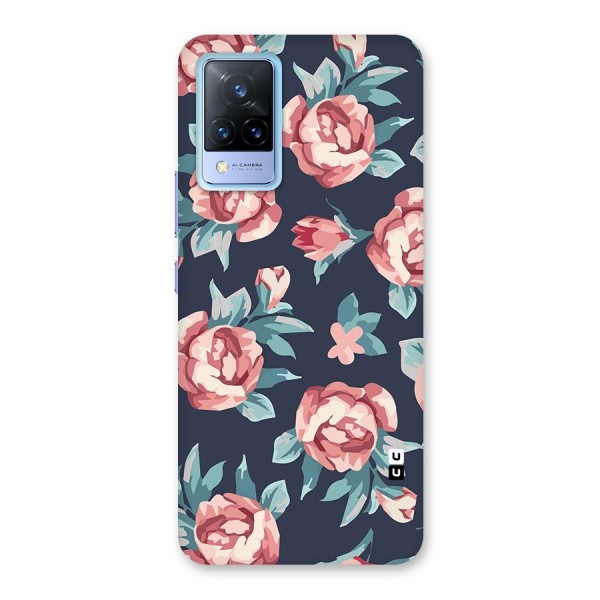 Flowers Painting Back Case for Vivo V21 5G