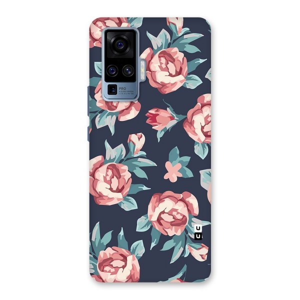 Flowers Painting Back Case for Vivo X50 Pro