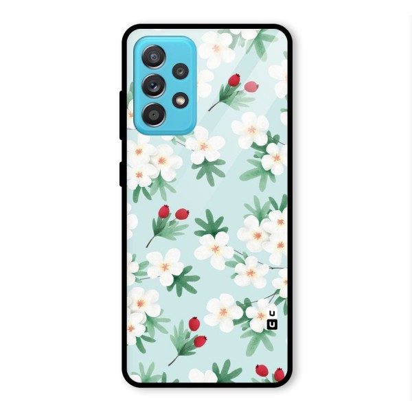 Flowers Pastel Glass Back Case for Galaxy A52s 5G