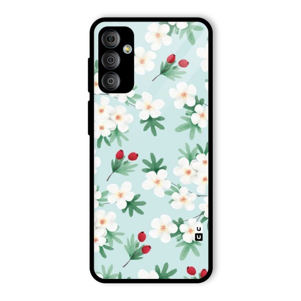 Flowers Pastel Glass Back Case for Galaxy F23