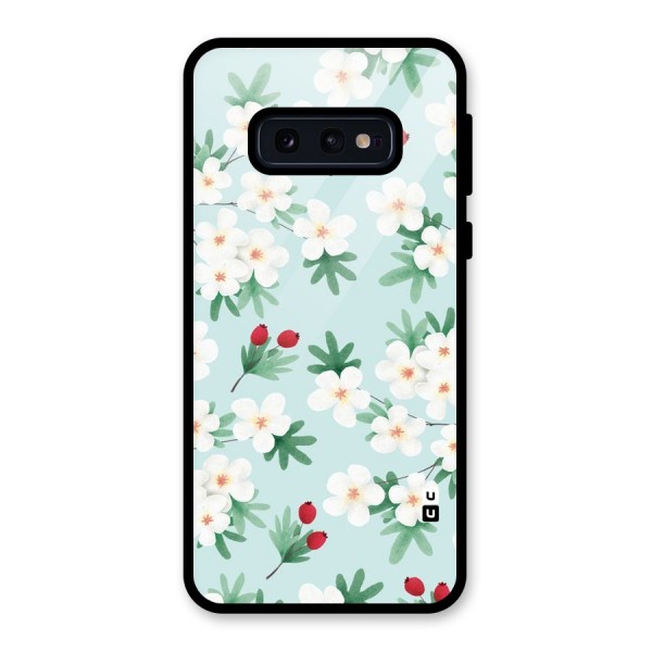 Flowers Pastel Glass Back Case for Galaxy S10e