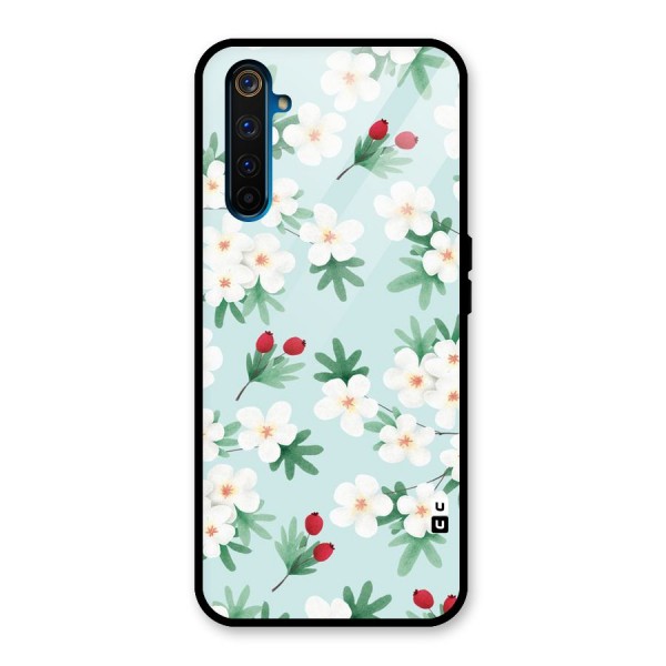 Flowers Pastel Glass Back Case for Realme 6 Pro