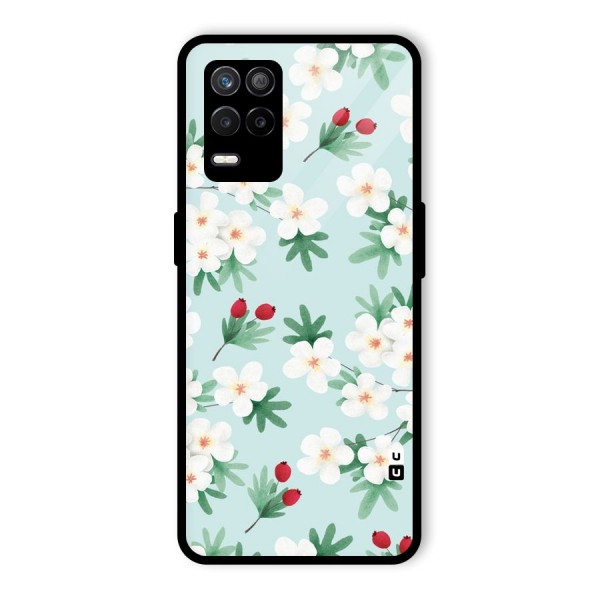 Flowers Pastel Glass Back Case for Realme 9 5G