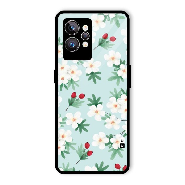 Flowers Pastel Glass Back Case for Realme GT2 Pro