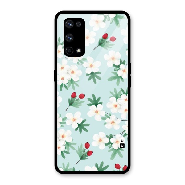 Flowers Pastel Glass Back Case for Realme X7 Pro