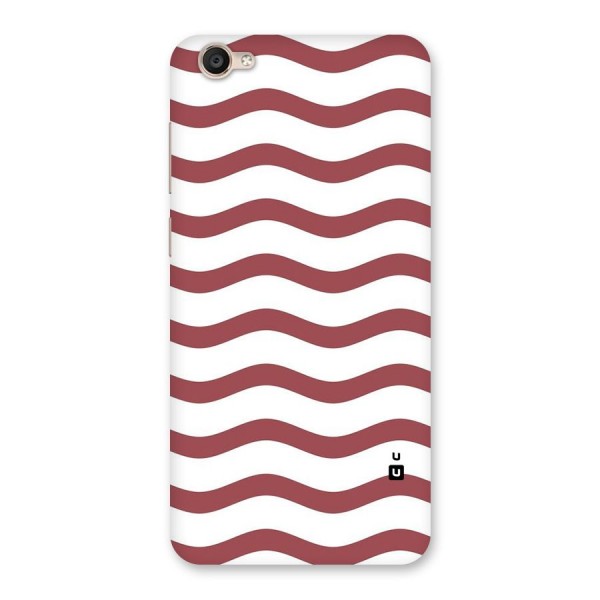 Flowing Stripes Red White Back Case for Vivo Y55s