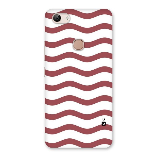 Flowing Stripes Red White Back Case for Vivo Y83