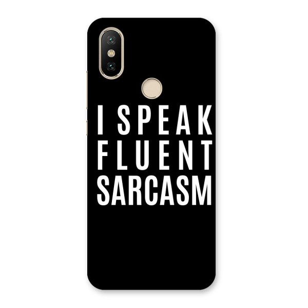 Fluent Sarcasm Back Case for Mi A2