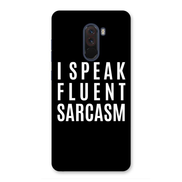 Fluent Sarcasm Back Case for Poco F1