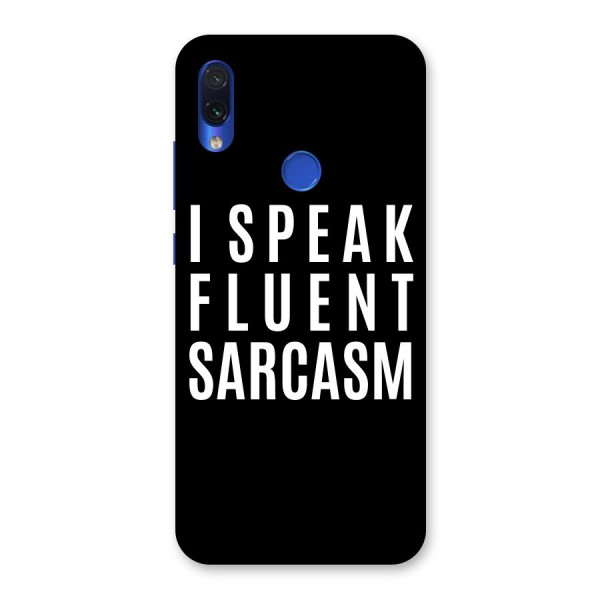 Fluent Sarcasm Back Case for Redmi Note 7