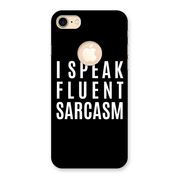 Fluent Sarcasm Back Case for iPhone 8 Logo Cut