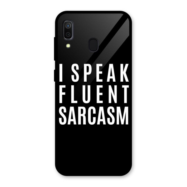 Fluent Sarcasm Glass Back Case for Galaxy A30