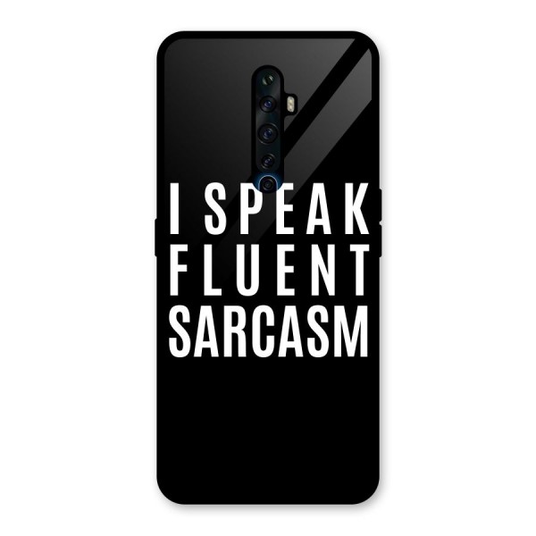 Fluent Sarcasm Glass Back Case for Oppo Reno2 Z