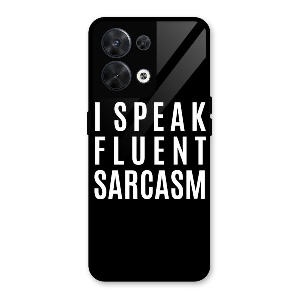 Fluent Sarcasm Glass Back Case for Oppo Reno8 5G