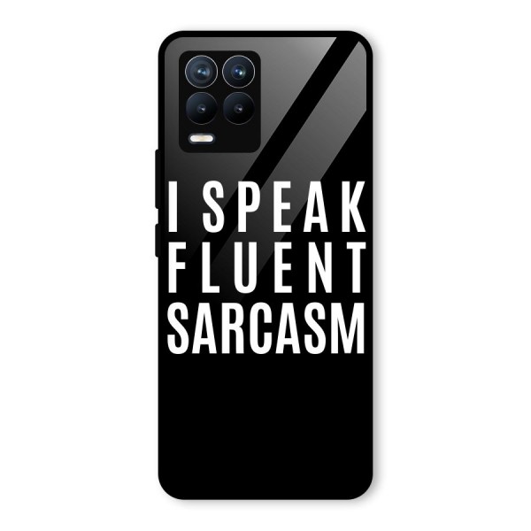 Fluent Sarcasm Glass Back Case for Realme 8 Pro