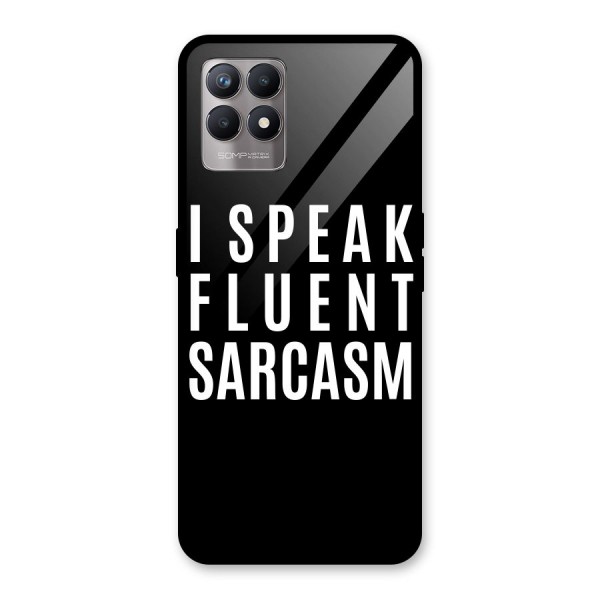 Fluent Sarcasm Glass Back Case for Realme 8i