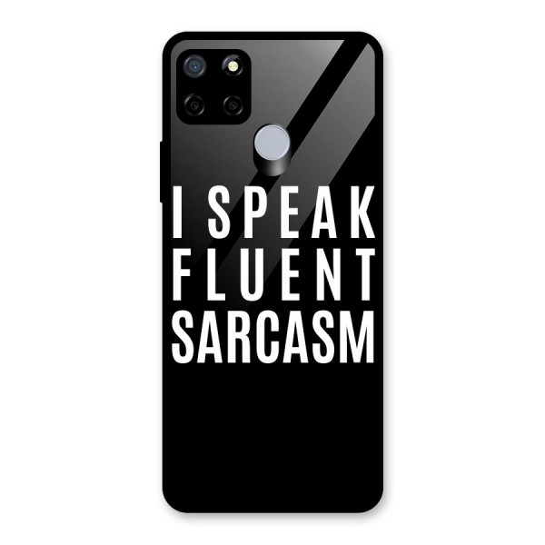 Fluent Sarcasm Glass Back Case for Realme C15