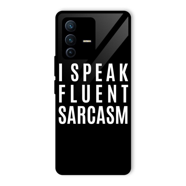 Fluent Sarcasm Glass Back Case for Vivo V23 Pro