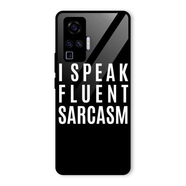 Fluent Sarcasm Glass Back Case for Vivo X50 Pro