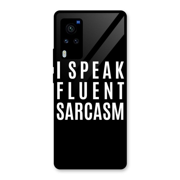 Fluent Sarcasm Glass Back Case for Vivo X60 Pro