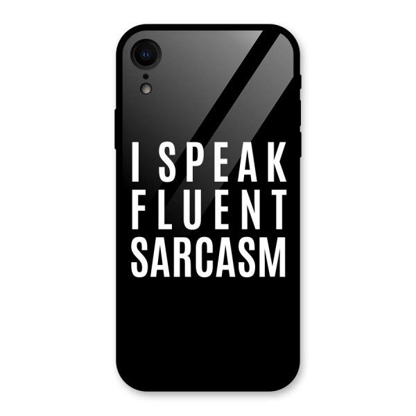 Fluent Sarcasm Glass Back Case for XR