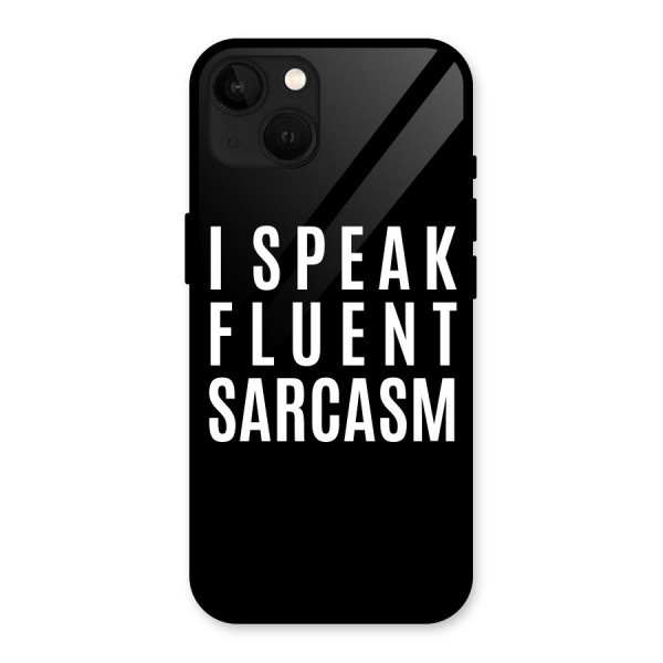 Fluent Sarcasm Glass Back Case for iPhone 13