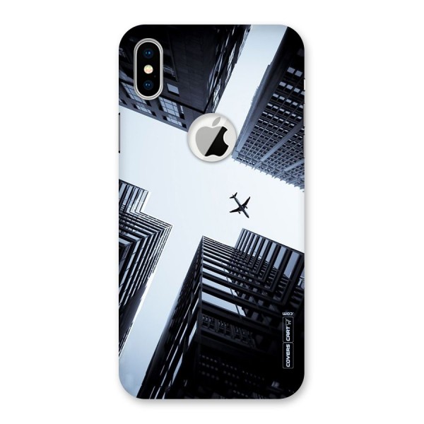 Fly Perspective Back Case for iPhone XS Logo Cut