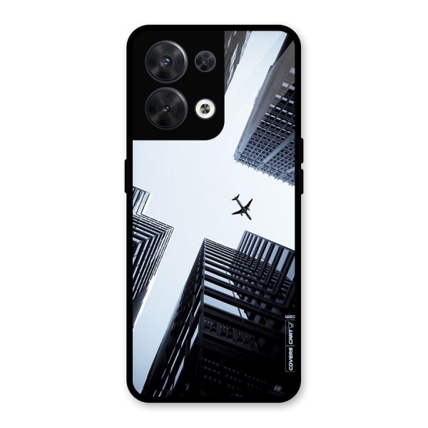 Fly Perspective Glass Back Case for Oppo Reno8 5G