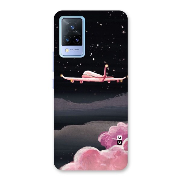 Fly Pink Back Case for Vivo V21 5G