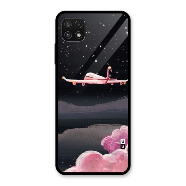 Fly Pink Glass Back Case for Galaxy A22 5G