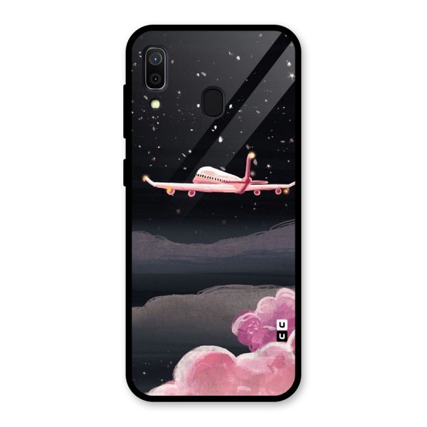 Fly Pink Glass Back Case for Galaxy A30