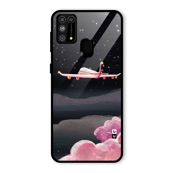 Fly Pink Glass Back Case for Galaxy M31