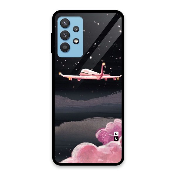 Fly Pink Glass Back Case for Galaxy M32 5G